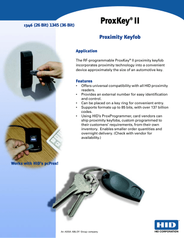 ProxKey 6-01 - Barcode Discount ProxKey 6-01 - Barcode Discount