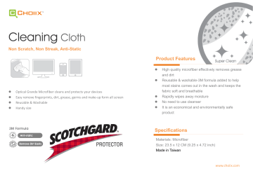 Product Features Specifications Product Features Specifications