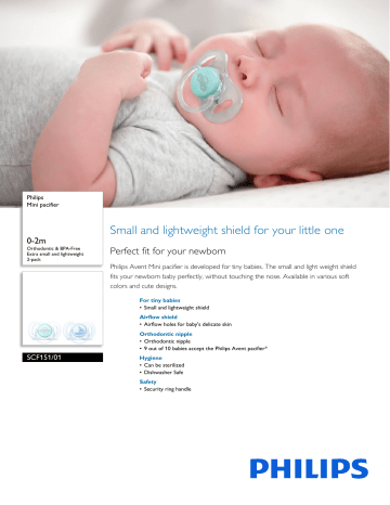SCF151/01 Philips Mini pacifier SCF151/01 Philips Mini pacifier