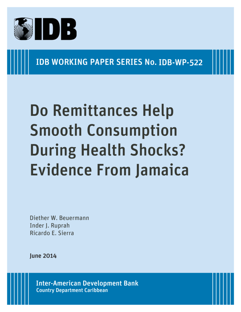 Do Remittances Help Smooth Consumption During Do Remittances Help Smooth Consumption During