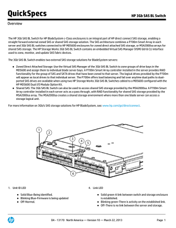 HP 3Gb SAS BL Switch - CNET Content Solutions HP 3Gb SAS BL Switch - CNET Content Solutions