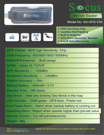 GSM Frequency :-850/900/1800/1900MHz GPRS : GSM Frequency :-850/900/1800/1900MHz GPRS :