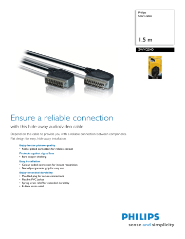 SWV2540/10 Philips Scart cable SWV2540/10 Philips Scart cable