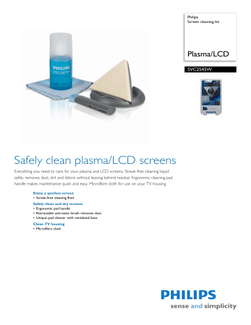 SVC2545W/10 Philips Screen cleaning kit SVC2545W/10 Philips Screen cleaning kit