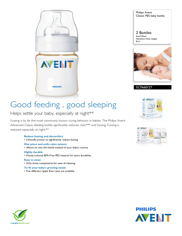 SCF660/27 Philips Classic PES baby bottle SCF660/27 Philips Classic PES baby bottle