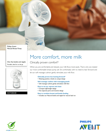 SCF330/20 Philips Manual Breast Pump SCF330/20 Philips Manual Breast Pump
