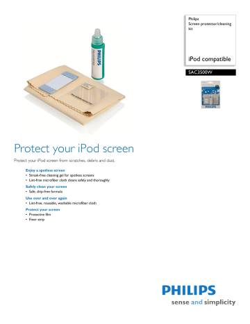 Philips SAC3500W User manual Philips SAC3500W User manual