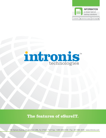 The features of eSureIT. The features of eSureIT.