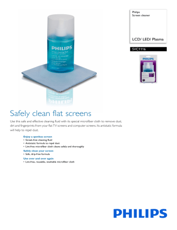 SVC1116/10 Philips Screen cleaner SVC1116/10 Philips Screen cleaner
