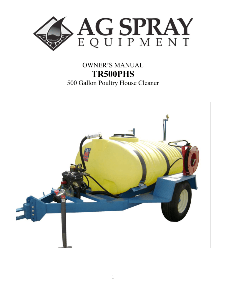 TR500PHS - Ag Spray Equipment TR500PHS - Ag Spray Equipment