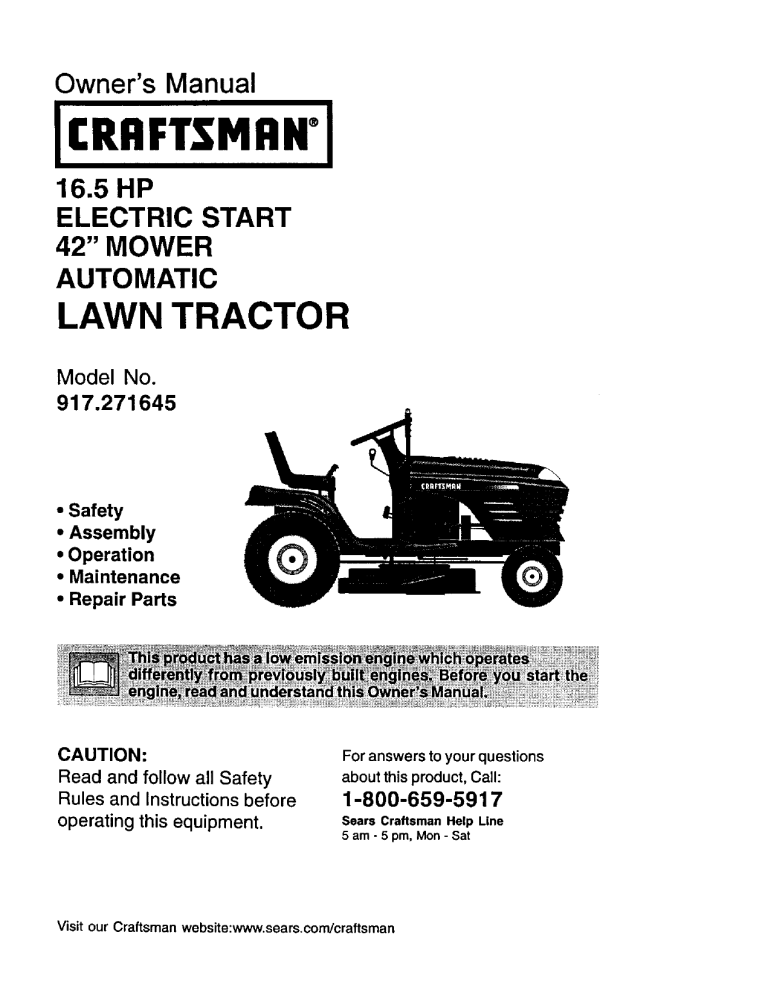 LAWN TRACTOR LAWN TRACTOR