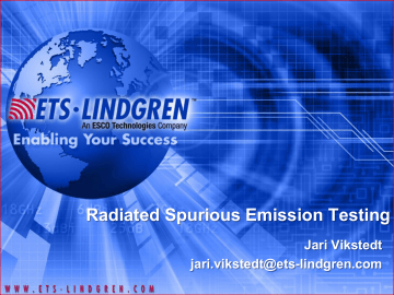 RSE = radiated spurious emission Radiated RSE = radiated spurious emission Radiated