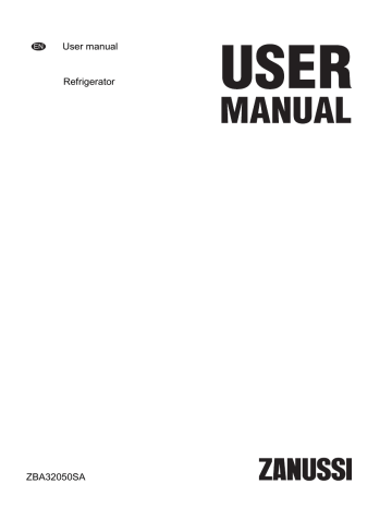 User manual Refrigerator ZBA32050SA | Manualzz