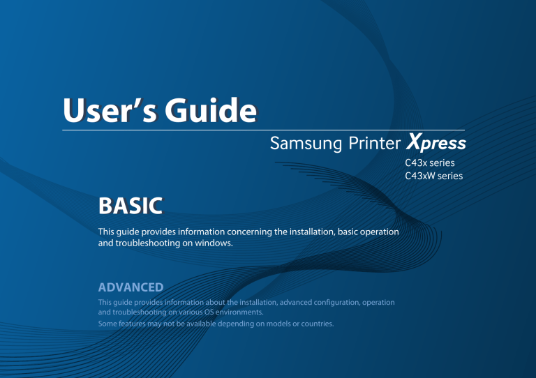 Samsung SL-C432, C430W User manual Samsung SL-C432, C430W User manual