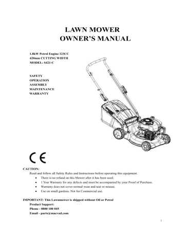 lawn mower | Manualzz