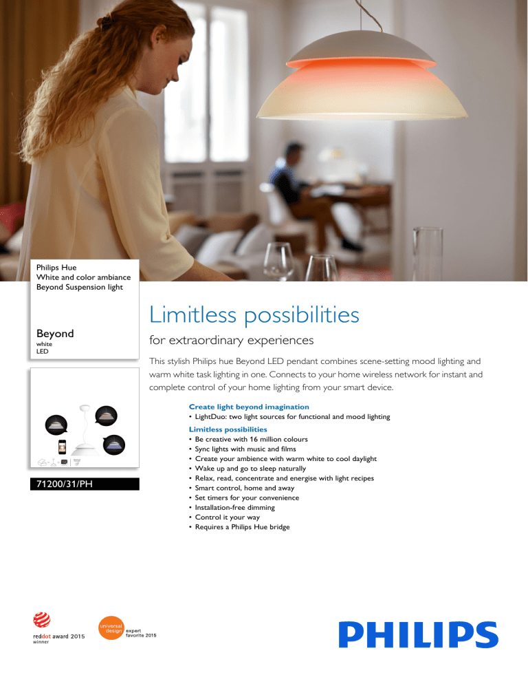7120031PH Philips White and color ambiance Beyond 7120031PH Philips White and color ambiance Beyond
