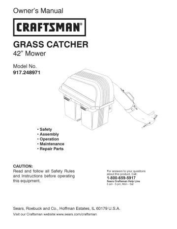 Craftsman 917248971 Owner's manual Craftsman 917248971 Owner's manual
