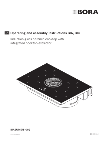 Operating and assembly instructions BIA, BIU Induction Operating and assembly instructions BIA, BIU Induction