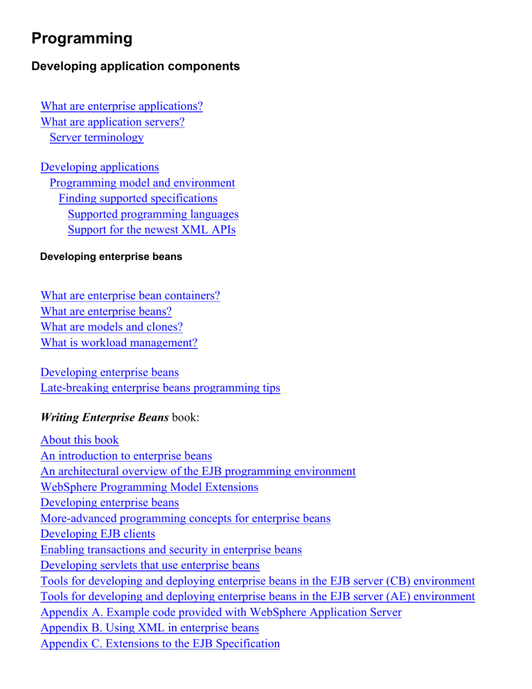 IBM WebSphere Application Server Version 3.5 IBM WebSphere Application Server Version 3.5