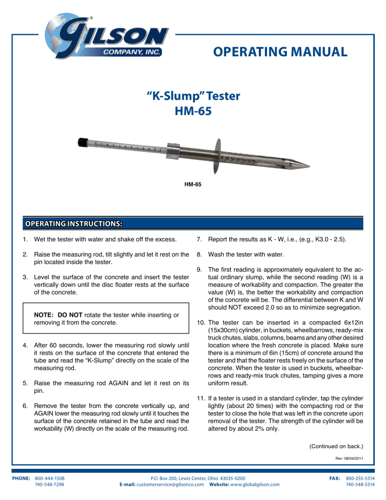 OPErATiNg MANuAl OPErATiNg MANuAl
