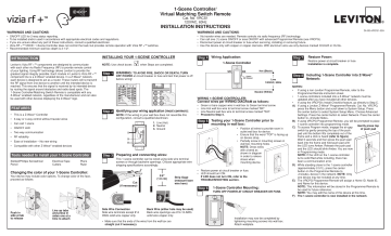 Z-Wave VRCS1-1LZ Installation manual Z-Wave VRCS1-1LZ Installation manual