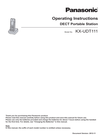 KX-UDT111CE/UK_Operating Instructions (English) | Manualzz