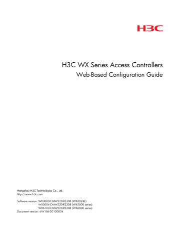 H3C WX Series Access Controllers | Manualzz