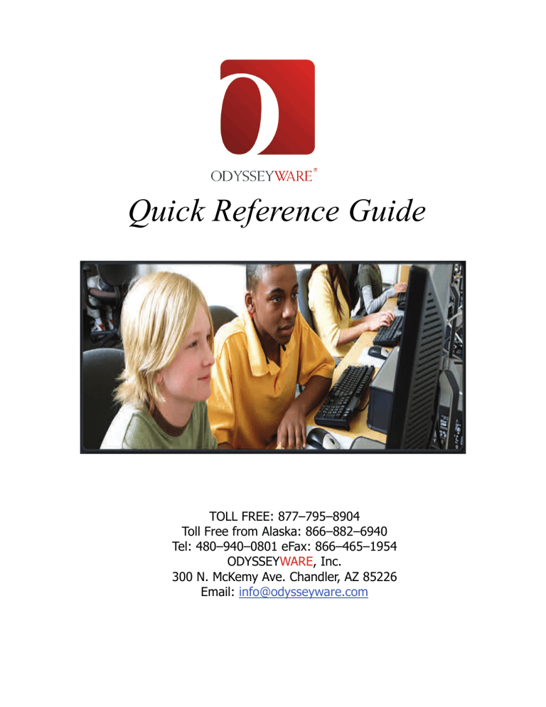Quick Reference Guide Quick Reference Guide