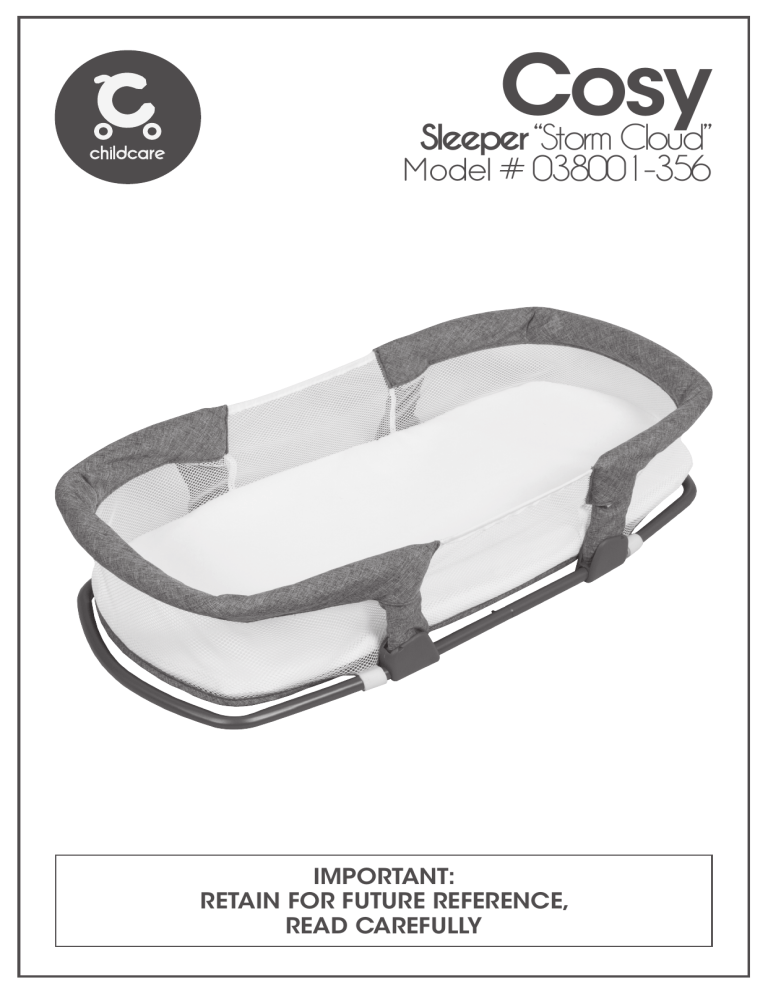 Sleeper“Storm Cloud” Model # 038001-356 Sleeper“Storm Cloud” Model # 038001-356