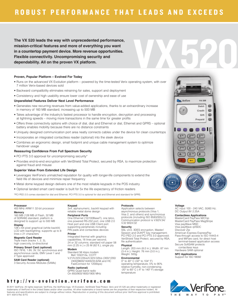 ROBUST PERFORMANCE THAT lEAdS ANd ExCEEdS ROBUST PERFORMANCE THAT lEAdS ANd ExCEEdS