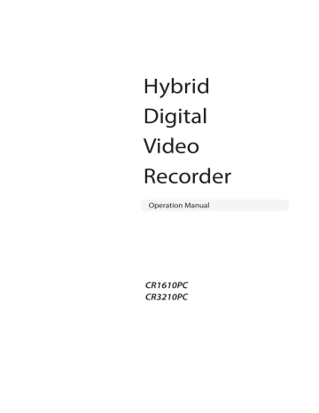 Costar CR1610PC Network Video Recorder User manual | Manualzz Costar CR1610PC Network Video Recorder User manual | Manualzz