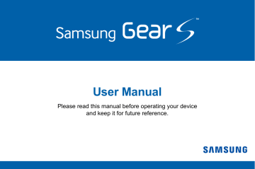 Samsung Gear S User manual Samsung Gear S User manual