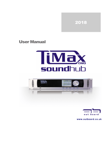 User Manual 2018 - OutBoard–TiMax 3D Spatial Audio | Manualzz