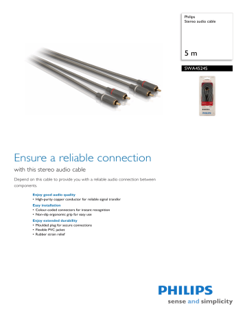 Philips SWA4524S/10 User manual Philips SWA4524S/10 User manual