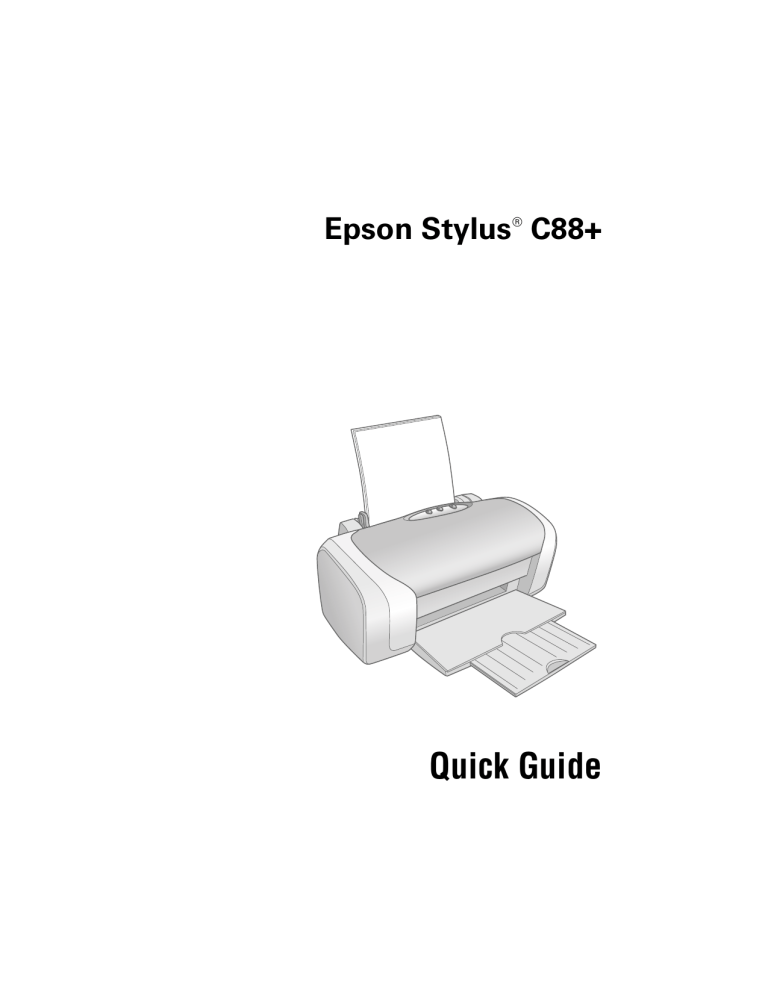 Epson Stylus C88, C11C617121 - Stylus C88+ Color Inkjet Printer, C11C617001 - Stylus C88 Color Inkjet Printer User manual Epson Stylus C88, C11C617121 - Stylus C88+ Color Inkjet Printer, C11C617001 - Stylus C88 Color Inkjet Printer User manual