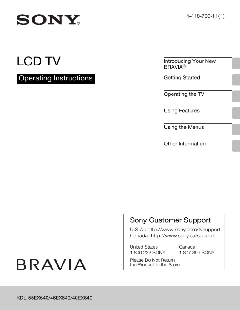 LCD TV - Manuals, Specs & LCD TV - Manuals, Specs &