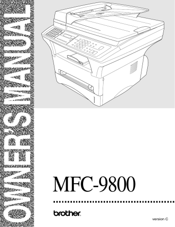 Brother MFC-9800 User's Guide | Manualzz Brother MFC-9800 User's Guide | Manualzz