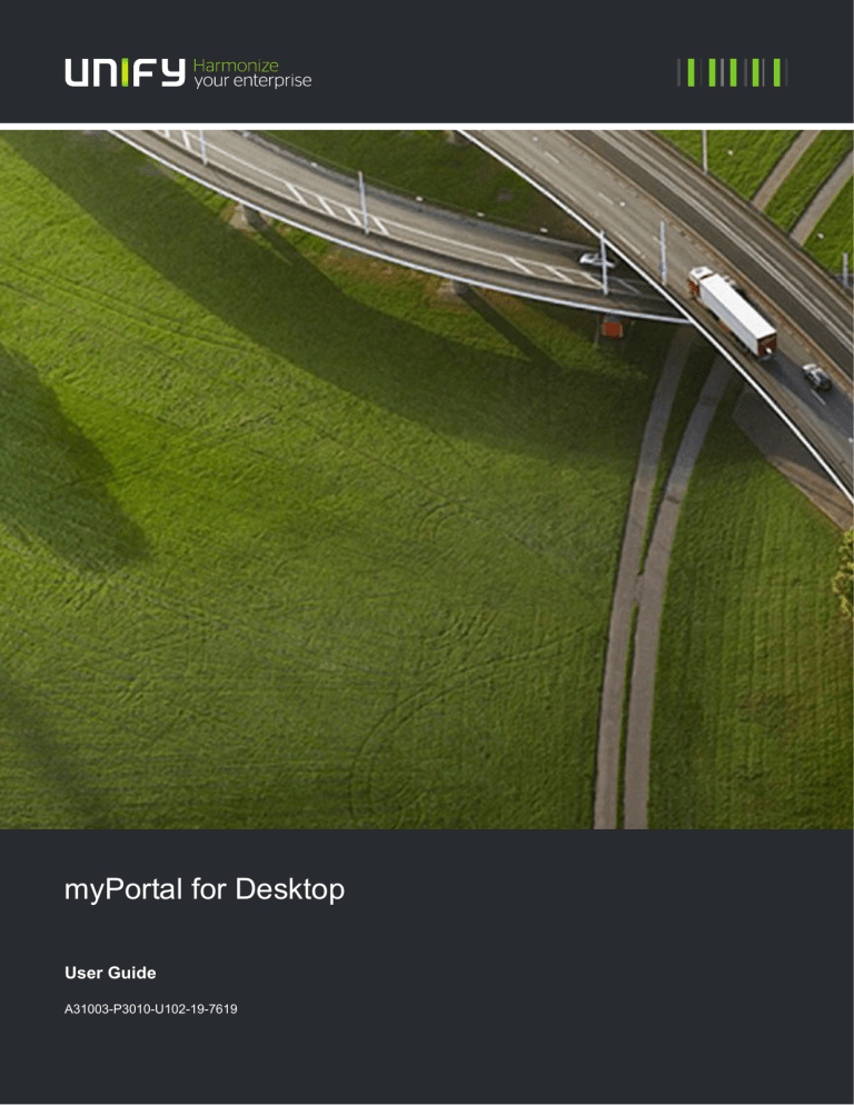 myPortal for Desktop myPortal for Desktop