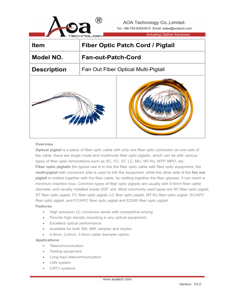 Fan-out-Patch-Cord Fan-out-Patch-Cord