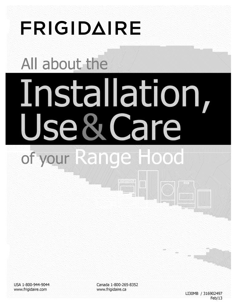 Frigidaire FHWC3040MSA, FHWC3640MSB, FHWC3040MSB, FHWC3640MSA Owner's manual Frigidaire FHWC3040MSA, FHWC3640MSB, FHWC3040MSB, FHWC3640MSA Owner's manual
