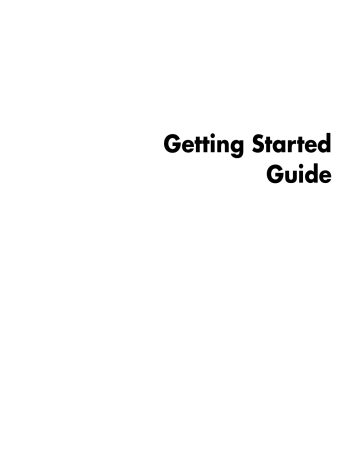 Getting Started Guide Getting Started Guide