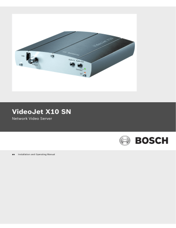 Bosch Appliances X10 SN Security Camera User manual | Manualzz Bosch Appliances X10 SN Security Camera User manual | Manualzz