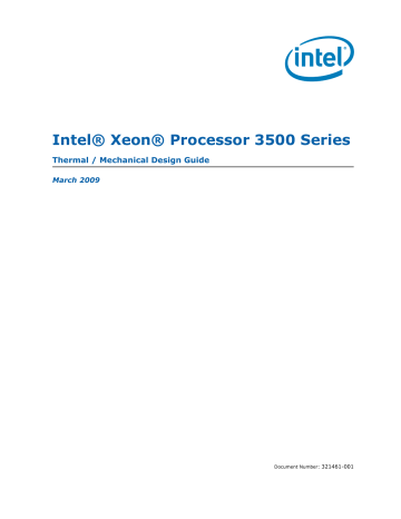 Thermal Solution Design Process. Intel Xeon 3500 Series | Manualzz