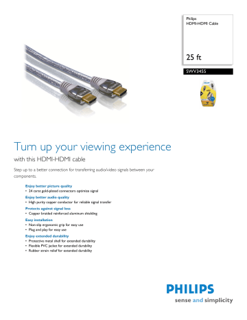 SWV3455/17 Philips HDMI SWV3455/17 Philips HDMI