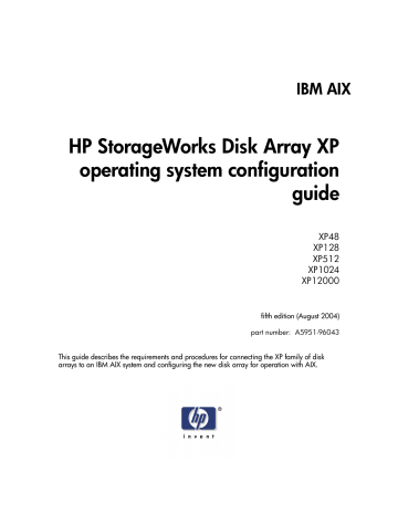 HP Storage Works Operating System Configuration Guide: IBM AIX HP Storage Works Operating System Configuration Guide: IBM AIX