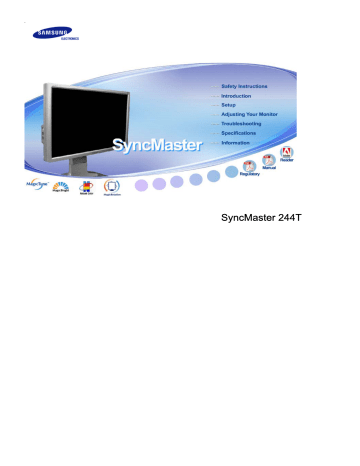 Samsung 244T User manual Samsung 244T User manual