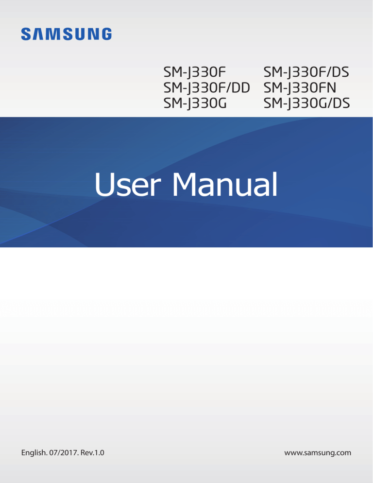 Samsung SM-J330F/DS, SM-J330FN, Galaxy J3 2017, SM-J330F, SM-J330G/DS, SM-J330G User manual Samsung SM-J330F/DS, SM-J330FN, Galaxy J3 2017, SM-J330F, SM-J330G/DS, SM-J330G User manual