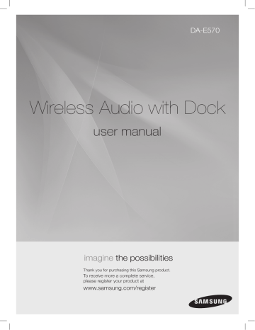 Samsung DA-E570 Owner's manual Samsung DA-E570 Owner's manual