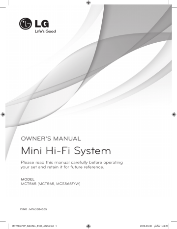 LG MCT565 Owner’s Manual | Manualzz LG MCT565 Owner’s Manual | Manualzz