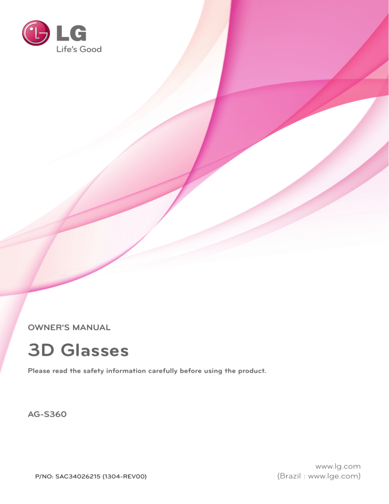 LG AG-S360 Owner's manual LG AG-S360 Owner's manual